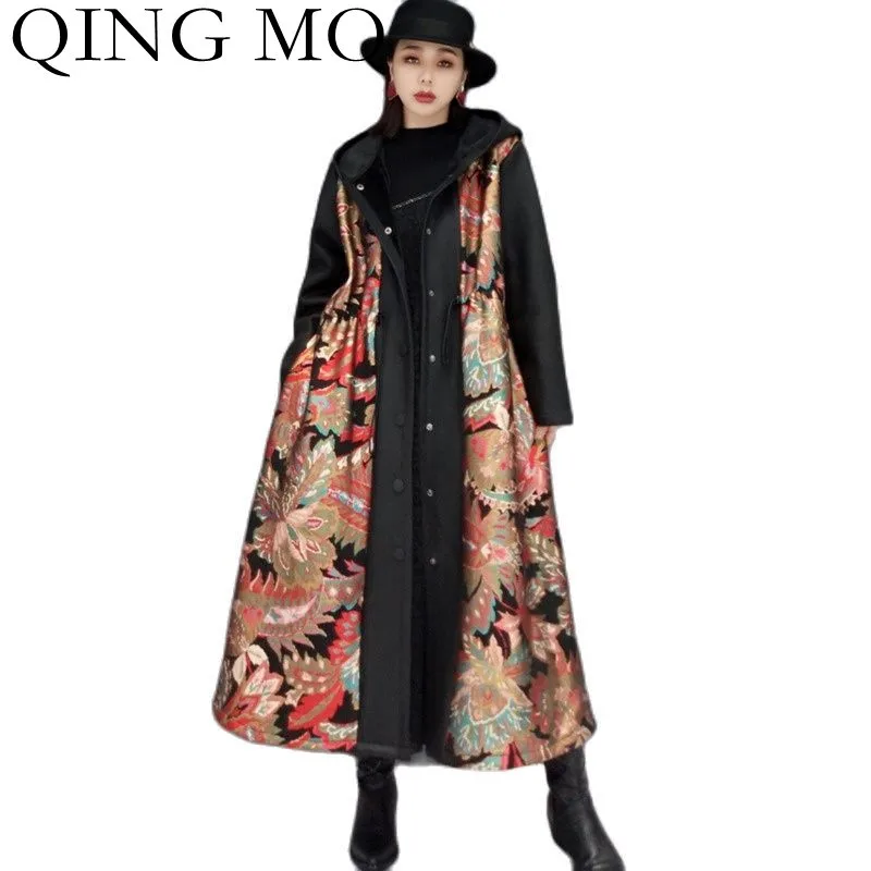 QING MO 2021 Autumn Winter New Fashion Chinese Style Windbreaker Jacket Women Thick And Warm Large Size Cotton Jacket ZWL1448
QING MO 2021 Autumn Winter New Fashion Chinese Style Windbreaker Jacket Women Thick And Warm Large Size Cotton Jacket ZWL1448