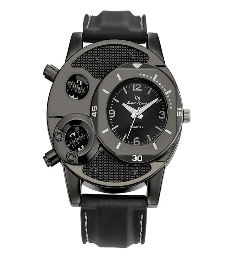 HOT SALES!!! V8 Cool Men's Silicone Band Bolts Round Dial Sports Analog Quartz Wrist Watch Vintage quartz watch men Mechanical
HOT SALES!!! V8 Cool Men's Silicone Band Bolts Round Dial Sports Analog Quartz Wrist Watch Vintage quartz watch men Mechanical