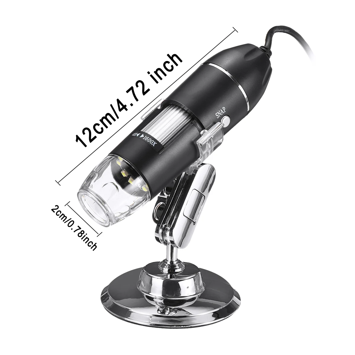 500X/1000X/1600X 3 In 1 2MP 1080P Handheld Digital Microscope Magnifier Camera With 8LEDs And Stand Adjustable Brightness
500X/1000X/1600X 3 In 1 2MP 1080P Handheld Digital Microscope Magnifier Camera With 8LEDs And Stand Adjustable Brightness