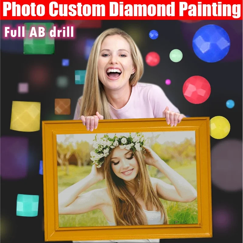 Full AB drill Photo Custom Diamond Painting 5D DIY Rhinestones Diamond Embroidery 3D Cross Stitch Home Wedding Decoration
Full AB drill Photo Custom Diamond Painting 5D DIY Rhinestones Diamond Embroidery 3D Cross Stitch Home Wedding Decoration