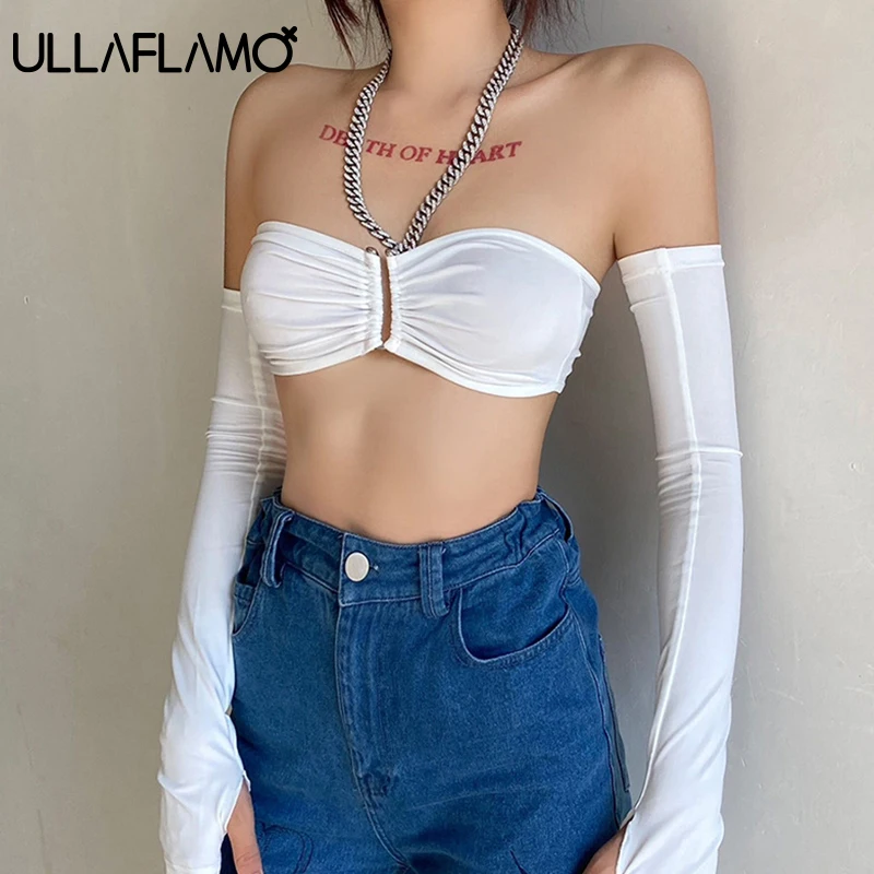 Ultra Short Wrap Chest Vest Women Clothes Y2k Top Corset Slim Cropped Tops Street Sexy Backless White Long Sleeve Tank Female
Ultra Short Wrap Chest Vest Women Clothes Y2k Top Corset Slim Cropped Tops Street Sexy Backless White Long Sleeve Tank Female