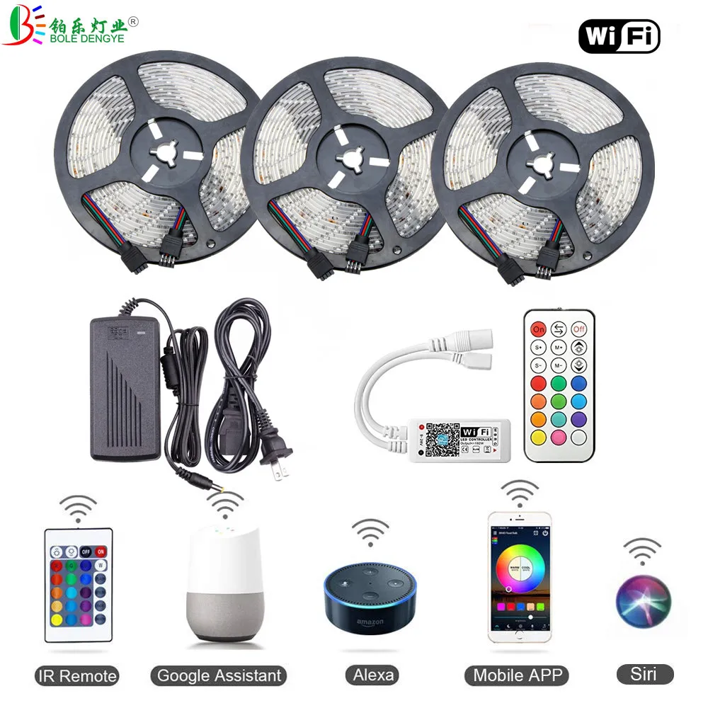 RGB светодиодный лента Светодиодная гибкая SMD 2835, 5/10/15 м + адаптер питания 12 В
RGB светодиодный лента Светодиодная гибкая SMD 2835, 5/10/15 м + адаптер питания 12 В
