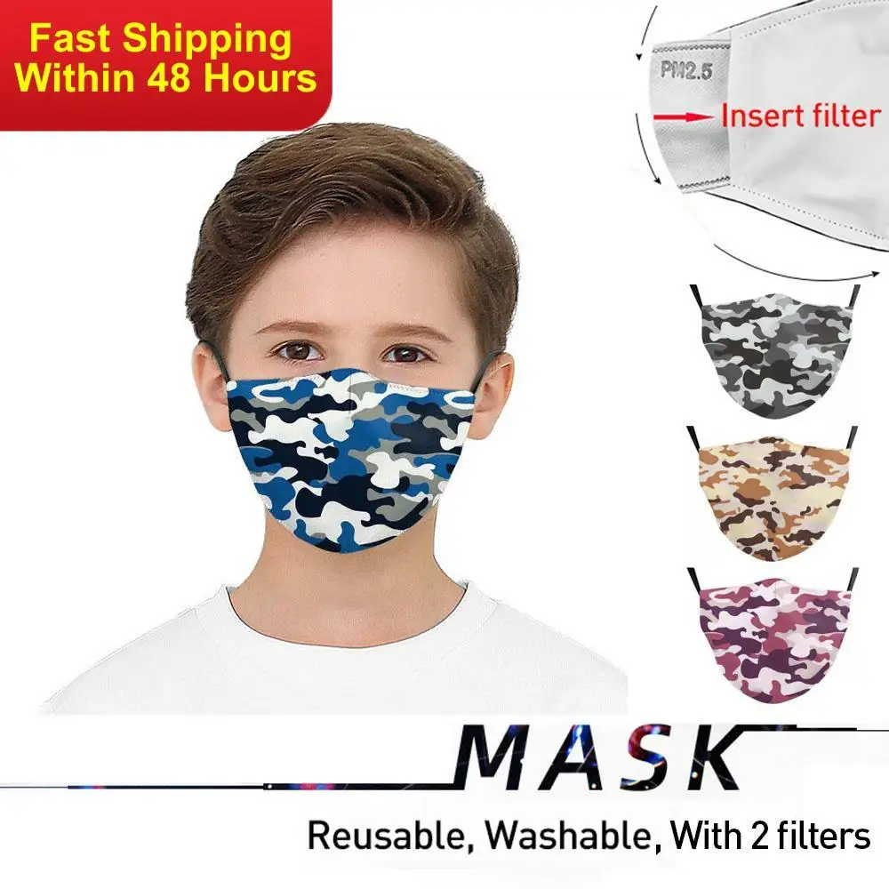 Zawaland Kids Windproof Outdoor Masks Reusable Camouflage Face Mask Protective PM2.5 Mouth Mask with 2 Filters
Zawaland Kids Windproof Outdoor Masks Reusable Camouflage Face Mask Protective PM2.5 Mouth Mask with 2 Filters