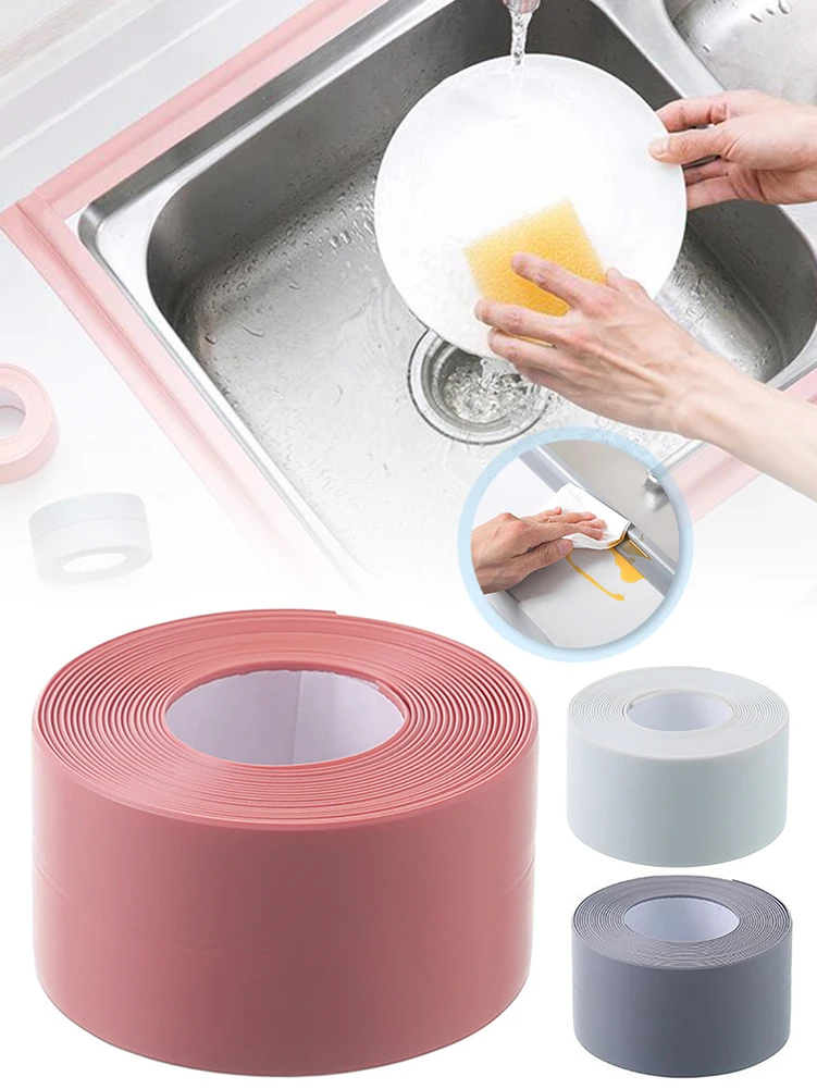 PVC Sealing Tape Waterproof Mildew-proof Self Adhesive Gap Strip Tape for Kitchen Bathroom Sink Toilet Floor Wall Corner
PVC Sealing Tape Waterproof Mildew-proof Self Adhesive Gap Strip Tape for Kitchen Bathroom Sink Toilet Floor Wall Corner