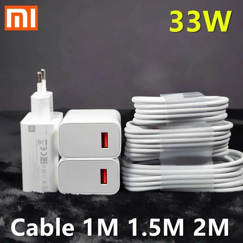 Original Xiaomi 33W Fast Charger EU Turbo Charge 2M 1.5M Type C Cable For Mi 10 9 10T Lite POCO X3 NFC Redmi K40 Note 9 10 Pro
Original Xiaomi 33W Fast Charger EU Turbo Charge 2M 1.5M Type C Cable For Mi 10 9 10T Lite POCO X3 NFC Redmi K40 Note 9 10 Pro
