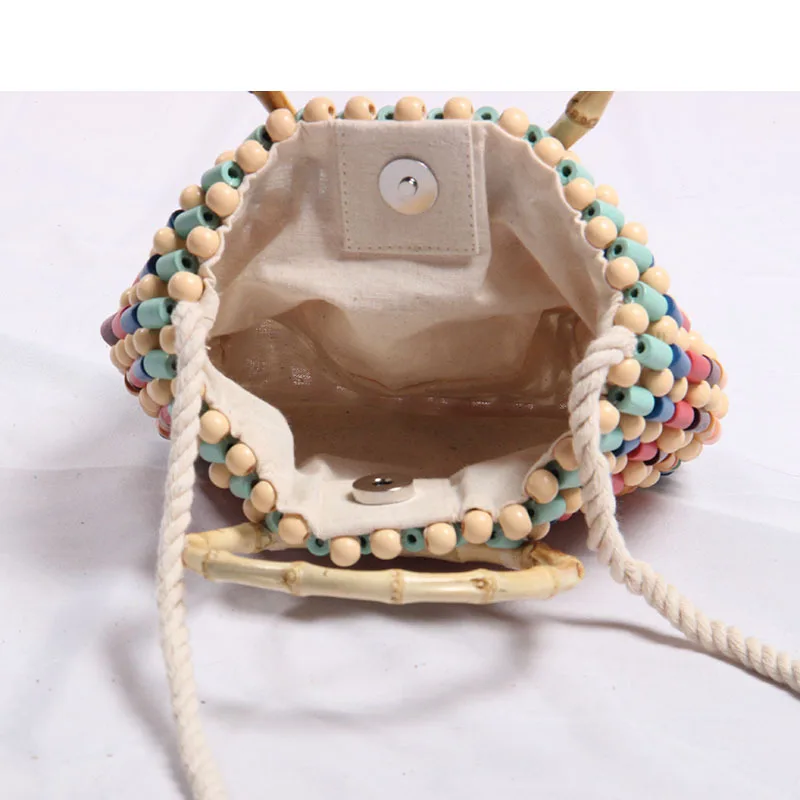 2021 New Colorful Handmade Beaded Bag Handheld Shoulder Crossbody Bag Colorful Beads Woven Bag Female Straw Bag
2021 New Colorful Handmade Beaded Bag Handheld Shoulder Crossbody Bag Colorful Beads Woven Bag Female Straw Bag