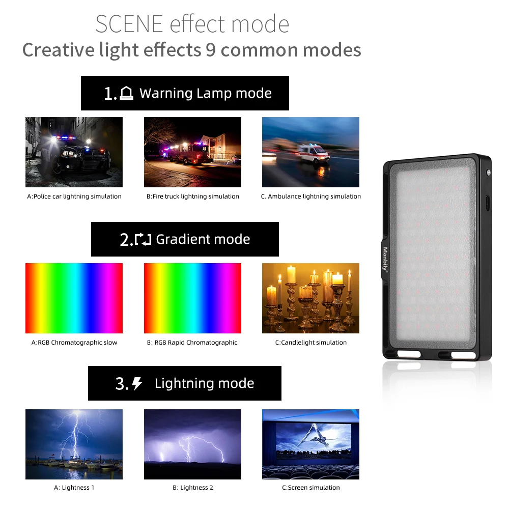 Manbily RGB , 2500K-8500K, - OLED-, 360 , 9 , YouTube
Manbily RGB , 2500K-8500K, - OLED-, 360 , 9 , YouTube