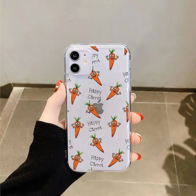 Cute cartoon carrot high quality Phone Case Transparent for iPhone 6 7 8 11 12 s mini pro X XS XR MAX Plus 
Cute cartoon carrot high quality Phone Case Transparent for iPhone 6 7 8 11 12 s mini pro X XS XR MAX Plus