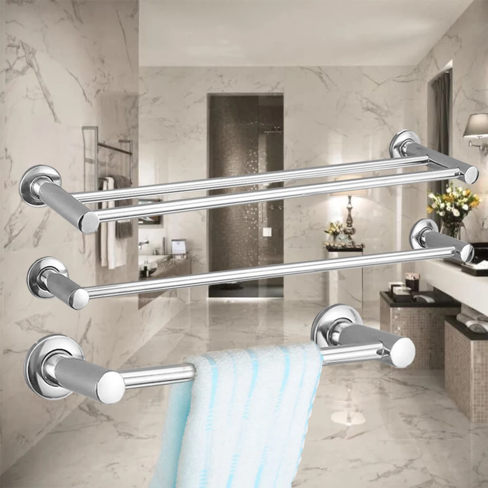 Towel Hanger Wall Mounted 40-80CM Towel Rack Bathroom Aluminum Silver Towel Bar Single Bar Layer Multilayer Fashionr TowelHolder
Towel Hanger Wall Mounted 40-80CM Towel Rack Bathroom Aluminum Silver Towel Bar Single Bar Layer Multilayer Fashionr TowelHolder