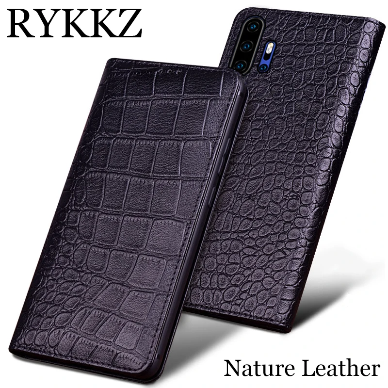Чехол RYKKZ из натуральной кожи для UMIDIGI F2 Ультратонкий флип-чехол ручной работы