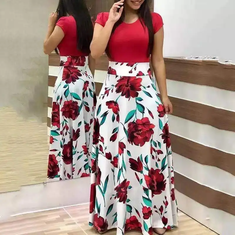 BaoZhuo 30 Styles Print Long Dress Women Spring Summer Elegant Sexy Party Dress 2021 New Short Sleeve Robe Plus Size S-5XL
BaoZhuo 30 Styles Print Long Dress Women Spring Summer Elegant Sexy Party Dress 2021 New Short Sleeve Robe Plus Size S-5XL