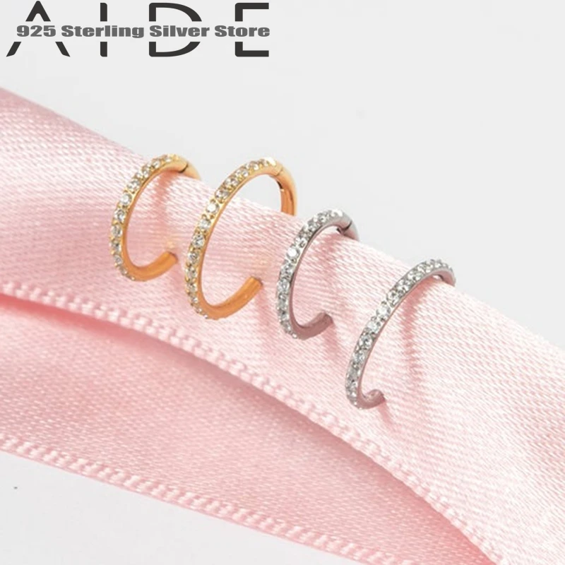 Aide 925 Sterling Silver Stud Earring for Women Earrings Piercing Cartilage Small Ear Bone Buckle CZ Earings Jewelry Pendientes
Aide 925 Sterling Silver Stud Earring for Women Earrings Piercing Cartilage Small Ear Bone Buckle CZ Earings Jewelry Pendientes