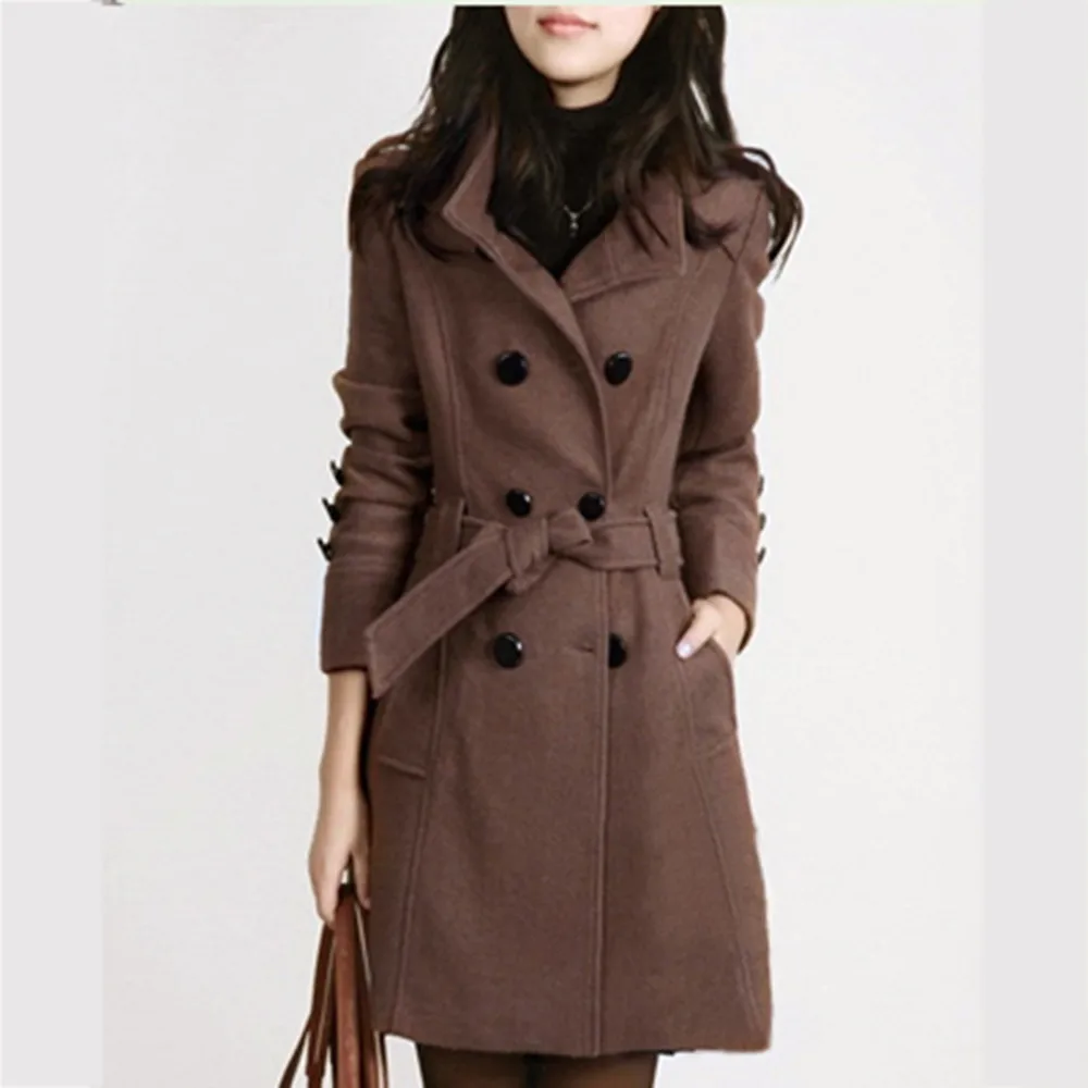 Stand Collar Trench Coat for Women Solid Color Waist Lace Up Autumn Outwear Female Overcoat Female Streewear Outwear
Stand Collar Trench Coat for Women Solid Color Waist Lace Up Autumn Outwear Female Overcoat Female Streewear Outwear
