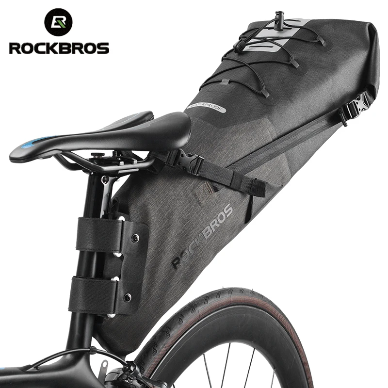 ROCKBROS Bike Bag Waterproof Reflective 10L Large Capacity Saddle Bag Cycling Foldable Tail Rear Bag MTB Road Trunk Bicycle Bag
ROCKBROS Bike Bag Waterproof Reflective 10L Large Capacity Saddle Bag Cycling Foldable Tail Rear Bag MTB Road Trunk Bicycle Bag