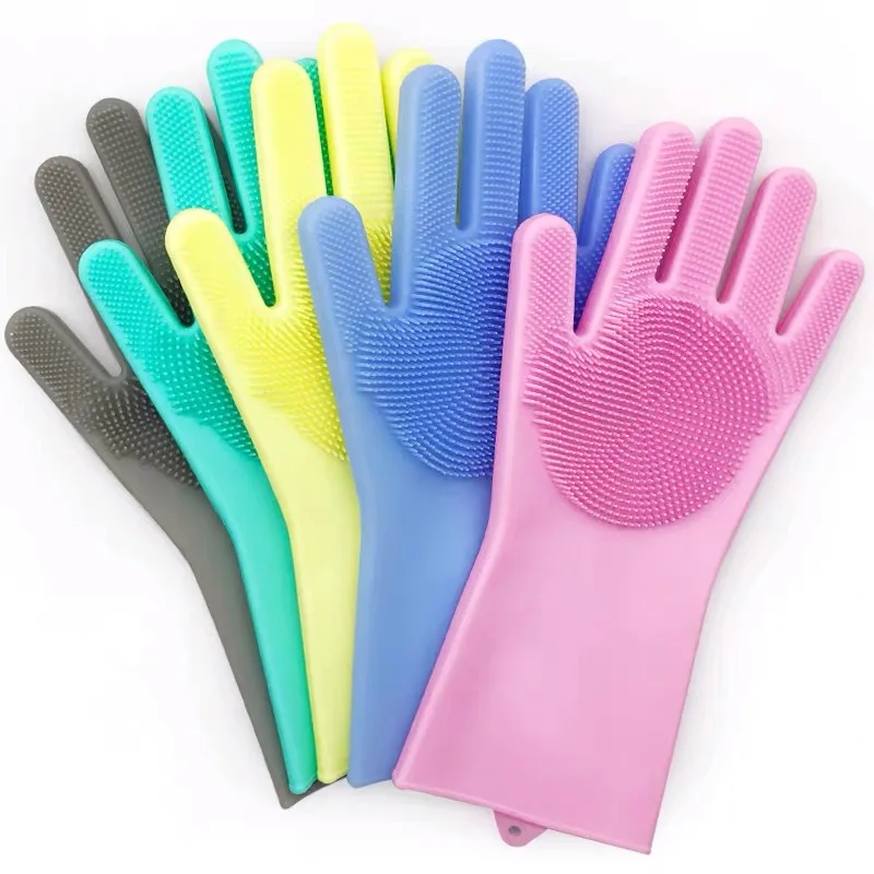 1Pair Dishwashing Cleaning Gloves Magic Silicone Rubber Dish Washing Glove for Household Scrubber Kitchen Clean Tool
1Pair Dishwashing Cleaning Gloves Magic Silicone Rubber Dish Washing Glove for Household Scrubber Kitchen Clean Tool