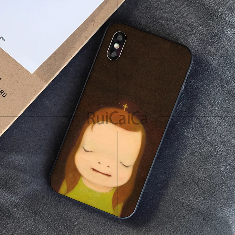 Ruicaica Nara Michi мягкий чехол для телефона с куклами лунатиками из ТПУ Apple iPhone 8 7 6 6S Plus X