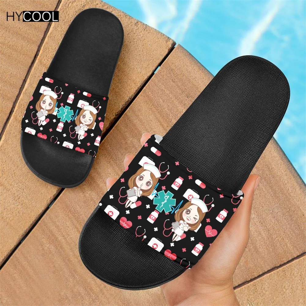 HYCOOL Cute Nurse Girls With Heart Printing Women Girls Casual Beach Slipper Non-Slip Flats EVA Soft Slide Sandals Zapatillas
HYCOOL Cute Nurse Girls With Heart Printing Women Girls Casual Beach Slipper Non-Slip Flats EVA Soft Slide Sandals Zapatillas