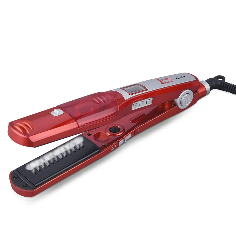 CkeyiN 2 In 1 Steamer Curling Iron Adjustable Temperature Steam Hair Straightener Ceramic Electirc Flat Iron Curl Wave Hair
CkeyiN 2 In 1 Steamer Curling Iron Adjustable Temperature Steam Hair Straightener Ceramic Electirc Flat Iron Curl Wave Hair