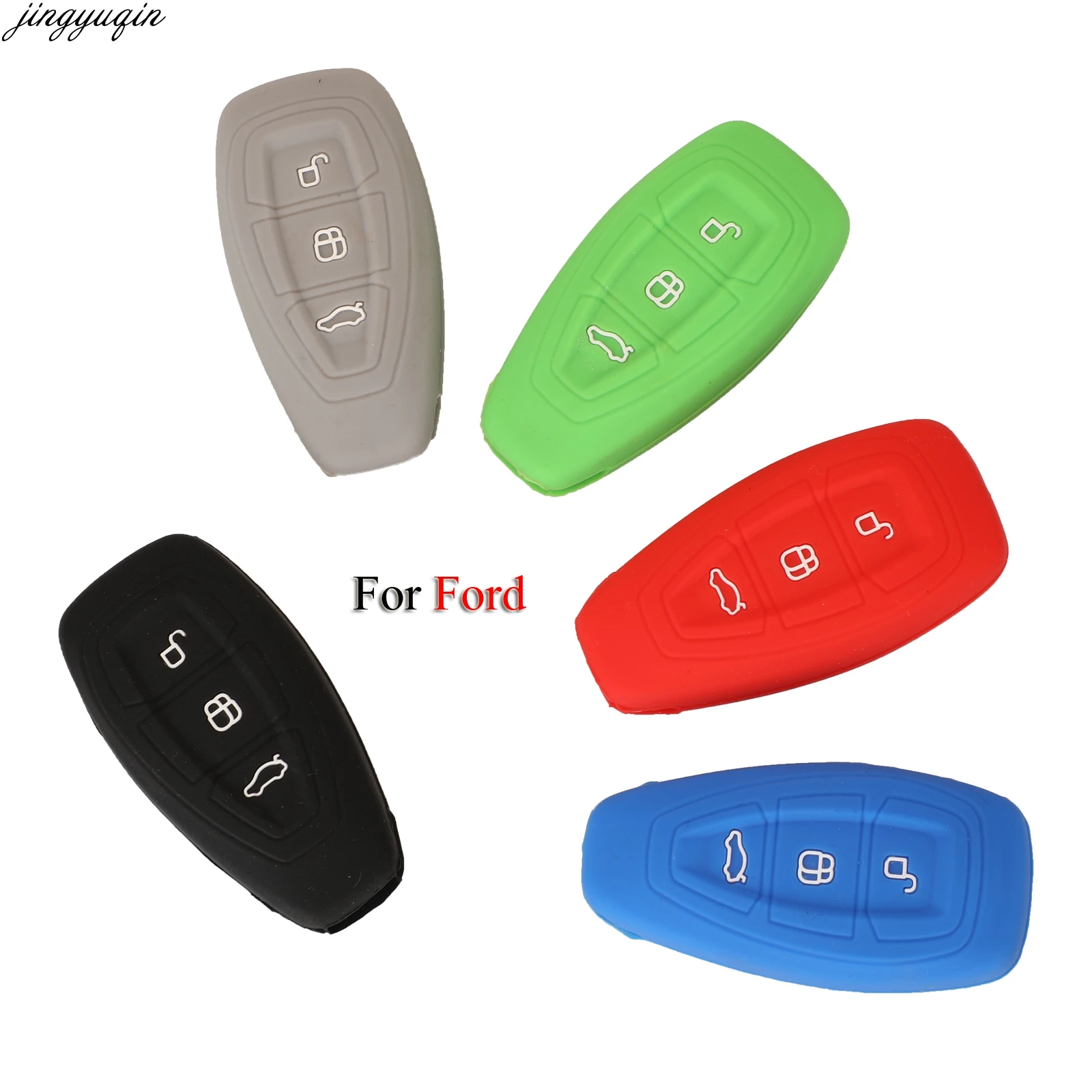jingyuqin Remote 3 Buttons Silicone Case Smart Car Key Case Cover For Ford Fiesta Focus Mondeo Ecosport Kuga Focus ST Holder
jingyuqin Remote 3 Buttons Silicone Case Smart Car Key Case Cover For Ford Fiesta Focus Mondeo Ecosport Kuga Focus ST Holder