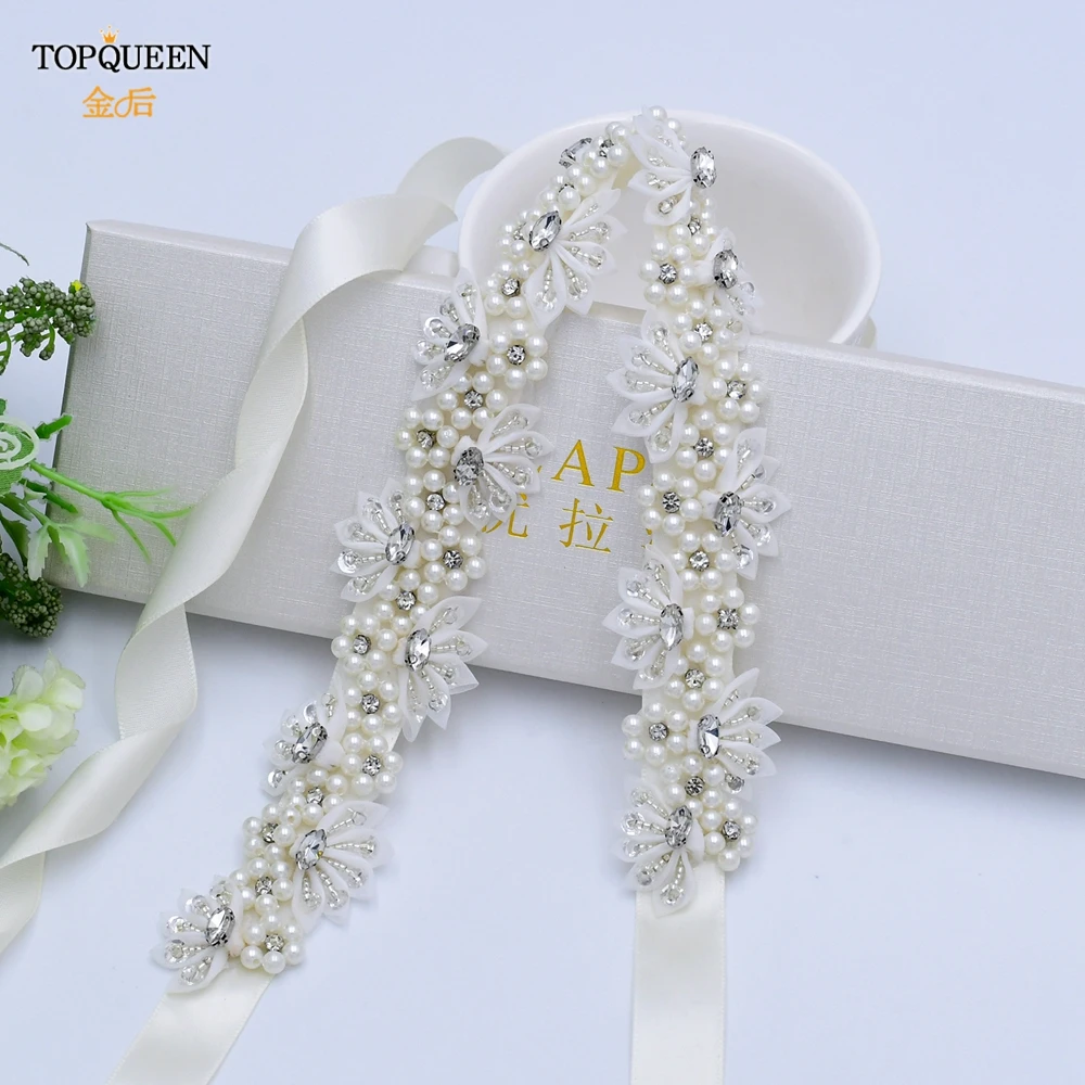 TOPQUEEN S232 Belts Flowers for Dresses Wedding Womens Belts with Pearls Ornaments for Wedding Dress Bride Dresses Decoration
TOPQUEEN S232 Belts Flowers for Dresses Wedding Womens Belts with Pearls Ornaments for Wedding Dress Bride Dresses Decoration