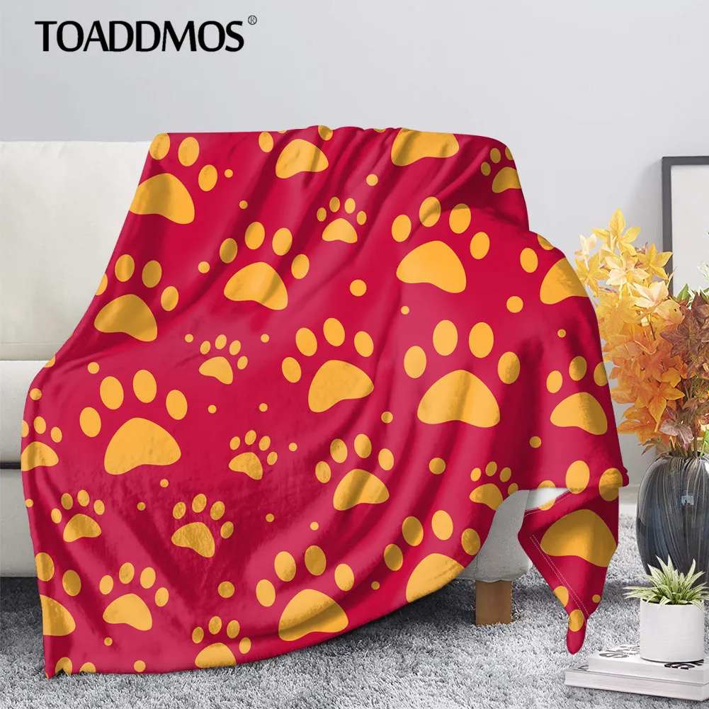 TOADDMOS Dog Footprint Design Comfort Fleece Blanket Soft Bed/Sofa Nap Blanket Summer Thin Quilt Warm Home Bedding Throw Blanket
TOADDMOS Dog Footprint Design Comfort Fleece Blanket Soft Bed/Sofa Nap Blanket Summer Thin Quilt Warm Home Bedding Throw Blanket