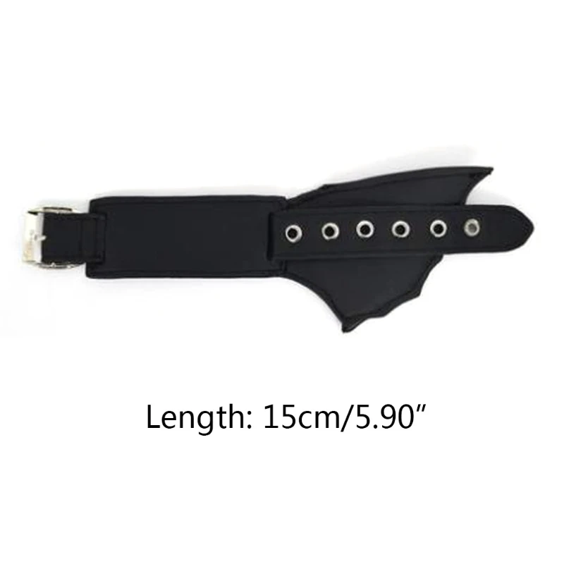 1 Pair Gothic Punk Rock Style Faux Leather Bracelet Handcuffs Leg Cuffs Black Bat Wing Adjustable Cuff Bangle Wristband Jewelry
1 Pair Gothic Punk Rock Style Faux Leather Bracelet Handcuffs Leg Cuffs Black Bat Wing Adjustable Cuff Bangle Wristband Jewelry