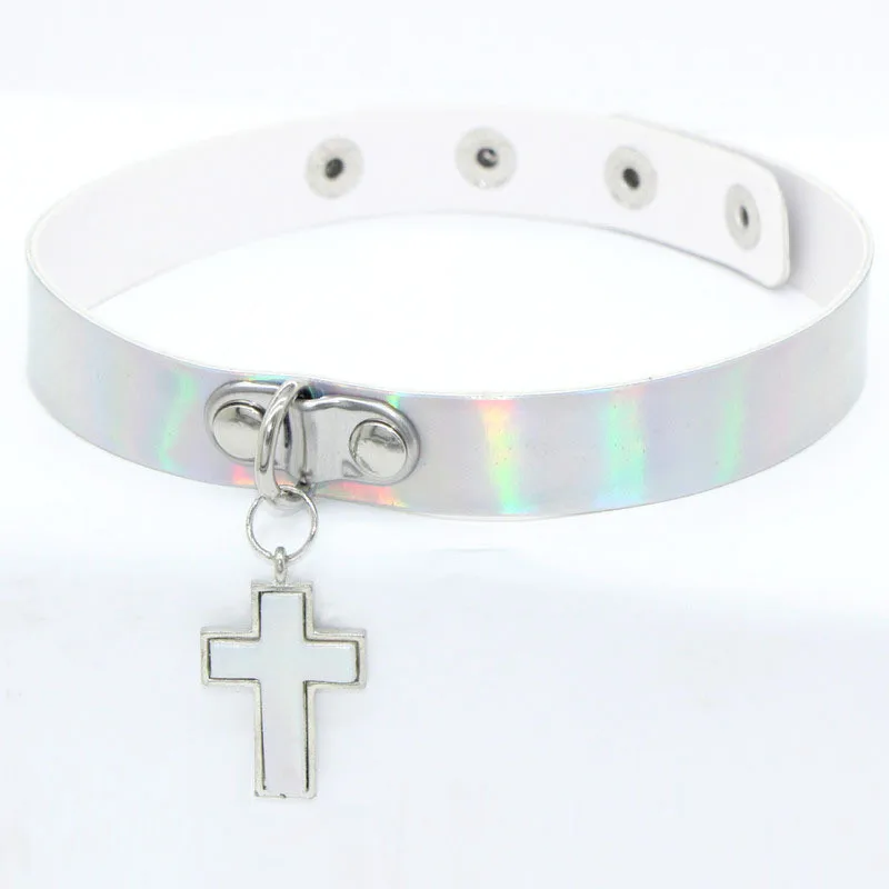 Punk Gothic Chocker Necklace goth Leather Cross Heart Round Studded Choker Necklace Round Neck Collar Necklaces Women Jewelry
Punk Gothic Chocker Necklace goth Leather Cross Heart Round Studded Choker Necklace Round Neck Collar Necklaces Women Jewelry