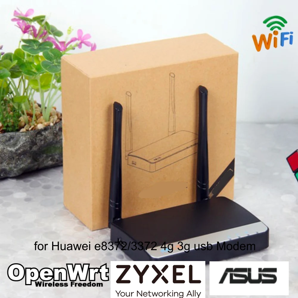 

300Mbps Wireless Router For Huawei e8372/3372 4g 3g usb Modem WiFi Repeater OPENWRT/DDWRT/Padavan/Keenetic Omni II Firmware For