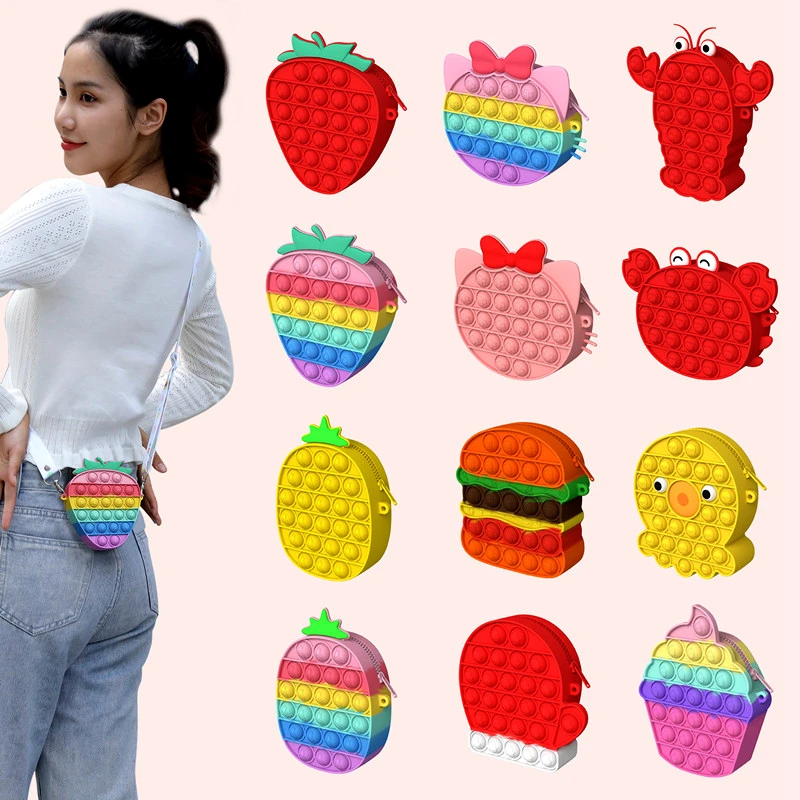 Kawaii Silicone Shoulder Bag Push Bubble Fidget Toys Wallet Bags Coin Purse Big Dinosaur Soft Antistress Toys Pop Fidget Bag Toy
Kawaii Silicone Shoulder Bag Push Bubble Fidget Toys Wallet Bags Coin Purse Big Dinosaur Soft Antistress Toys Pop Fidget Bag Toy