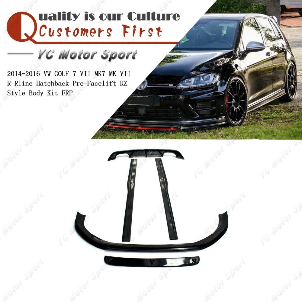 FRP Fiber Glass Body Kit Fit For 14-16 GOLF 7 VII MK7 MK VII R Rline HB Pre-Facelift RZ Style Front Lip Side Skirt Rear Diffuser
FRP Fiber Glass Body Kit Fit For 14-16 GOLF 7 VII MK7 MK VII R Rline HB Pre-Facelift RZ Style Front Lip Side Skirt Rear Diffuser