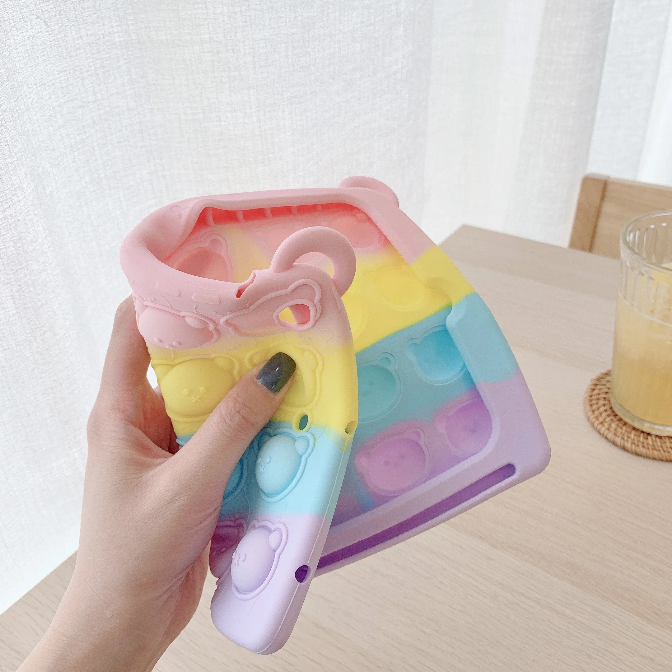 Push Bubble Fidget Toy silicone tablet Case for IPad 10.2 8th Air 10.9 Mini 4 5 Pro 10.5 11 9.7 2017 2018 Air 2 kids soft cover
Push Bubble Fidget Toy silicone tablet Case for IPad 10.2 8th Air 10.9 Mini 4 5 Pro 10.5 11 9.7 2017 2018 Air 2 kids soft cover