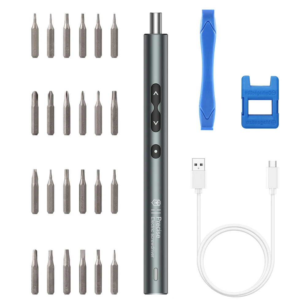 28 In 1 Mini Electric Screwdriver Rechargeable Cordless Power Screw Driver Kit LED Light Lithium Battery Operated
28 In 1 Mini Electric Screwdriver Rechargeable Cordless Power Screw Driver Kit LED Light Lithium Battery Operated