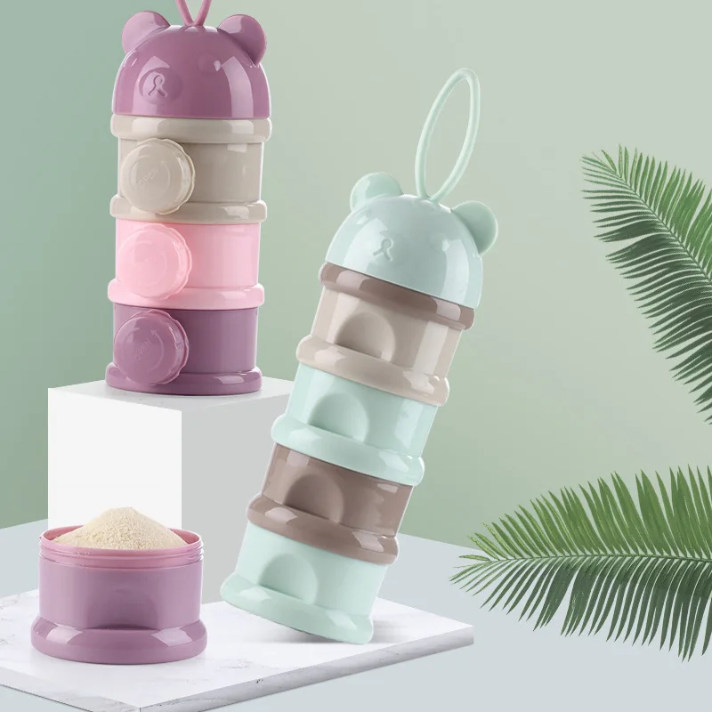 3/4 layers Bear Style Portable Baby Food Storage Box Essential Cereal Infant Milk Powder Box Toddle Snacks Container
3/4 layers Bear Style Portable Baby Food Storage Box Essential Cereal Infant Milk Powder Box Toddle Snacks Container