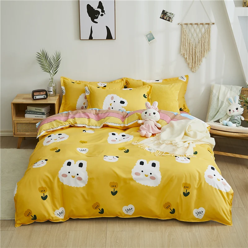 2020 New Home Textile Animal Happy Bird Winter 4pcs Child Adult Bedding Set Luxury Comfortable Bedclothes Duvet Cover Bed Linen
2020 New Home Textile Animal Happy Bird Winter 4pcs Child Adult Bedding Set Luxury Comfortable Bedclothes Duvet Cover Bed Linen