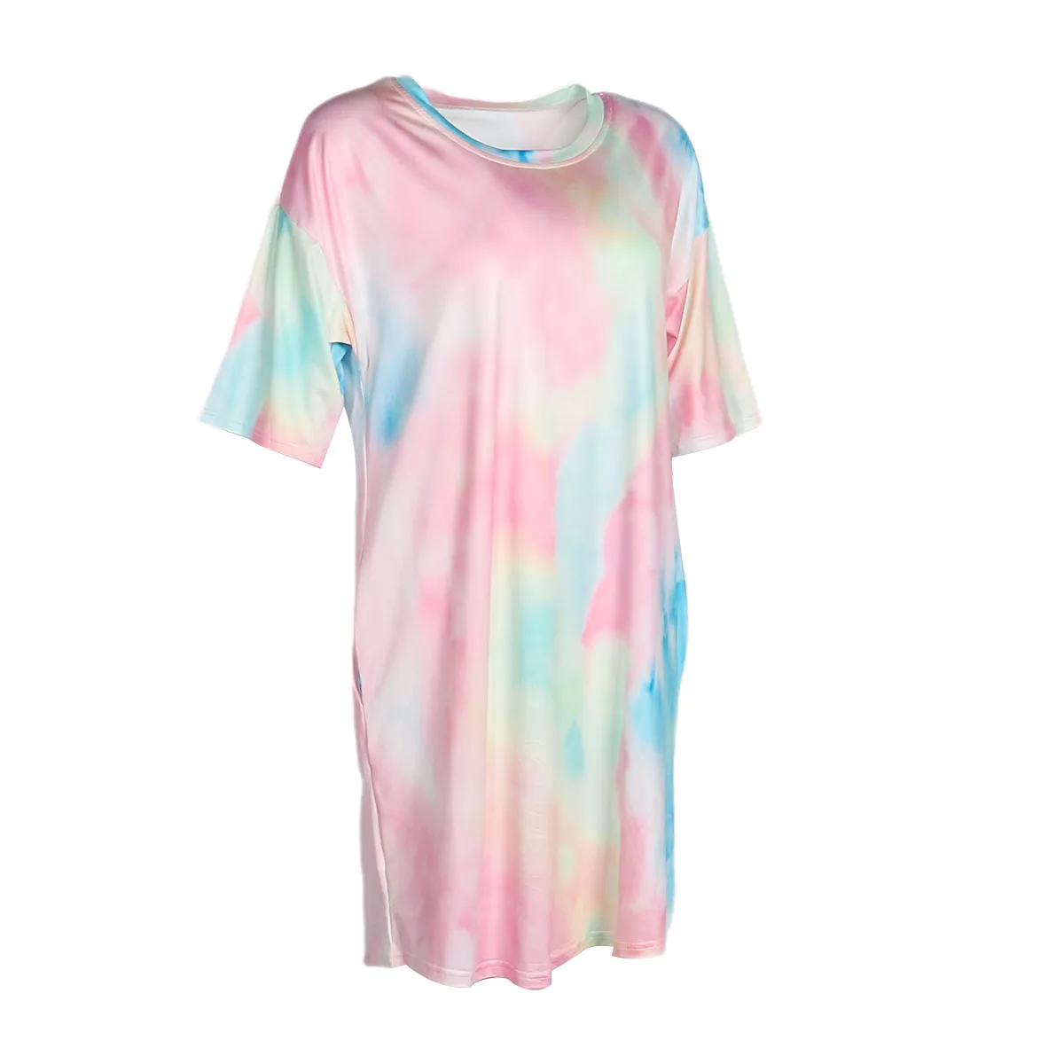 Hirigin Tie Dye Printed Dresses New Short Sleeves Loose A-line Mini Dress Women Fashion Summer Casual Short Vestido Femme Hot
Hirigin Tie Dye Printed Dresses New Short Sleeves Loose A-line Mini Dress Women Fashion Summer Casual Short Vestido Femme Hot