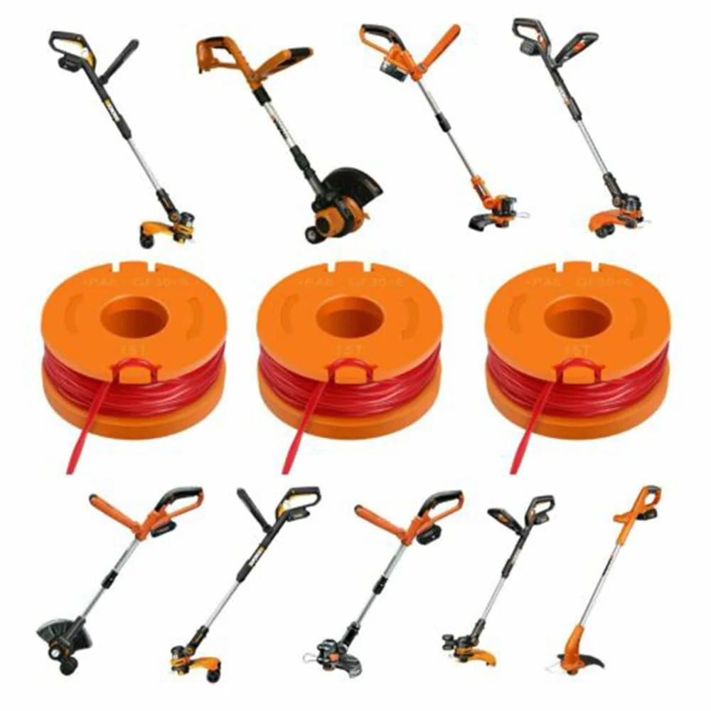 8+1PCS Trimmer Spool Line For Worx WG154 Parts Replacement WG155 WG163 WG175 WG180 High quality Portable Practical Useful
8+1PCS Trimmer Spool Line For Worx WG154 Parts Replacement WG155 WG163 WG175 WG180 High quality Portable Practical Useful