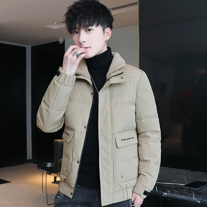 Men's Winter Coat Collars Cotton-Padded Clothes Men Warm Leisure Cotton-Padded Jacket Lapel Brief Paragraph Cultivate One's Mora
Men's Winter Coat Collars Cotton-Padded Clothes Men Warm Leisure Cotton-Padded Jacket Lapel Brief Paragraph Cultivate One's Mora