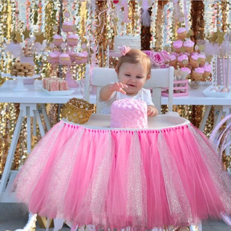 Tulle Chair Skirt Wedding Table Skirts Baby Shower Party Decoration Tutu High Chair Party Supplies Event Party Desk Cover
Tulle Chair Skirt Wedding Table Skirts Baby Shower Party Decoration Tutu High Chair Party Supplies Event Party Desk Cover