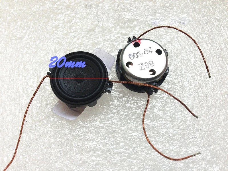 2 шт., динамики 20 мм, 8 Ом, 8 Ом, 1 Вт 
2 шт., динамики 20 мм, 8 Ом, 8 Ом, 1 Вт