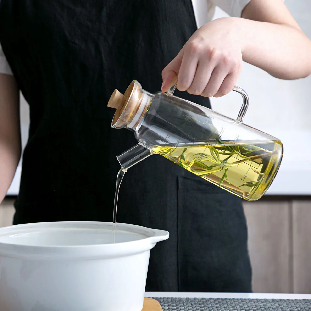 Стеклянная бутылка для оливкового масла 650 мл контейнер уксуса кухонная соевого