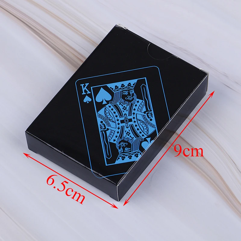 54pcs Waterproof PVC Pure Black Magic Box-packed Plastic Playing Cards Set Deck Poker Classic Magic Tricks Tool
54pcs Waterproof PVC Pure Black Magic Box-packed Plastic Playing Cards Set Deck Poker Classic Magic Tricks Tool