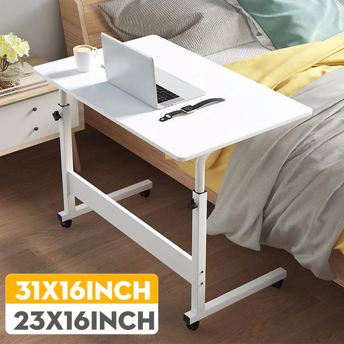 Laptop Cart Rolling Desk Mobile Stand Portable Caster Cart Bed Side Overbed Table Workstation Computer Desk with Lockable Caster
Laptop Cart Rolling Desk Mobile Stand Portable Caster Cart Bed Side Overbed Table Workstation Computer Desk with Lockable Caster