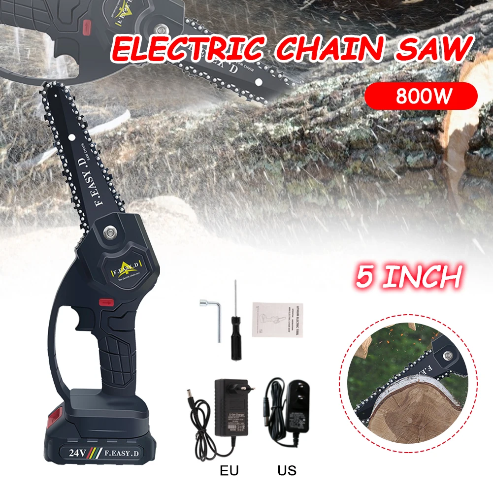 5 Inch 24V Electric Chain Saw One-handed Rechargeable Handheld Mini Pruning Shears Chainsaw For Tree Trimming Wood Cutting
5 Inch 24V Electric Chain Saw One-handed Rechargeable Handheld Mini Pruning Shears Chainsaw For Tree Trimming Wood Cutting