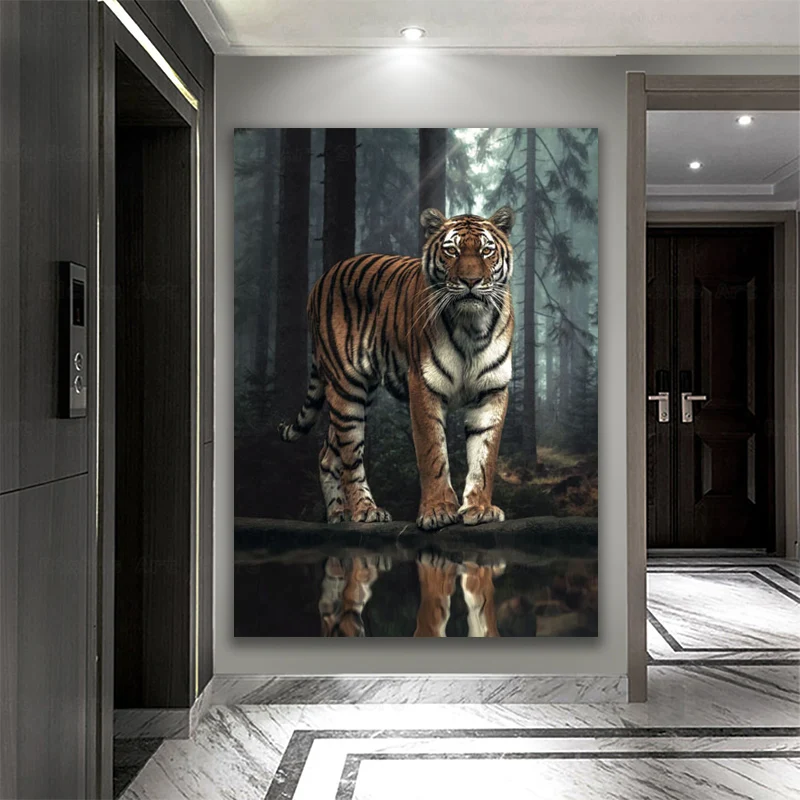 Natural Forest Scenery Wall Art Canvas Painting Tiger Fox Animal Inspirational Posters Print Pictures Office Study Home Decor
Natural Forest Scenery Wall Art Canvas Painting Tiger Fox Animal Inspirational Posters Print Pictures Office Study Home Decor