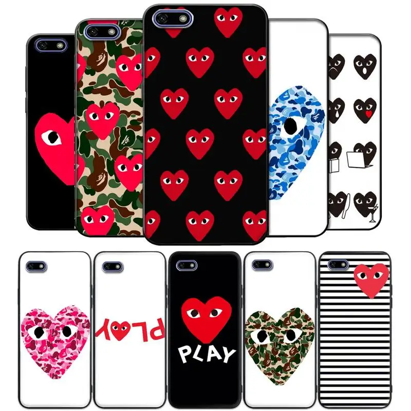 PLAY Comme des Garcons Heart Phone Case for honor 8A 10 10i 9 Lite 5A 7A 8x 9x Pro 20 7c 8c PLAY Cover coque
PLAY Comme des Garcons Heart Phone Case for honor 8A 10 10i 9 Lite 5A 7A 8x 9x Pro 20 7c 8c PLAY Cover coque