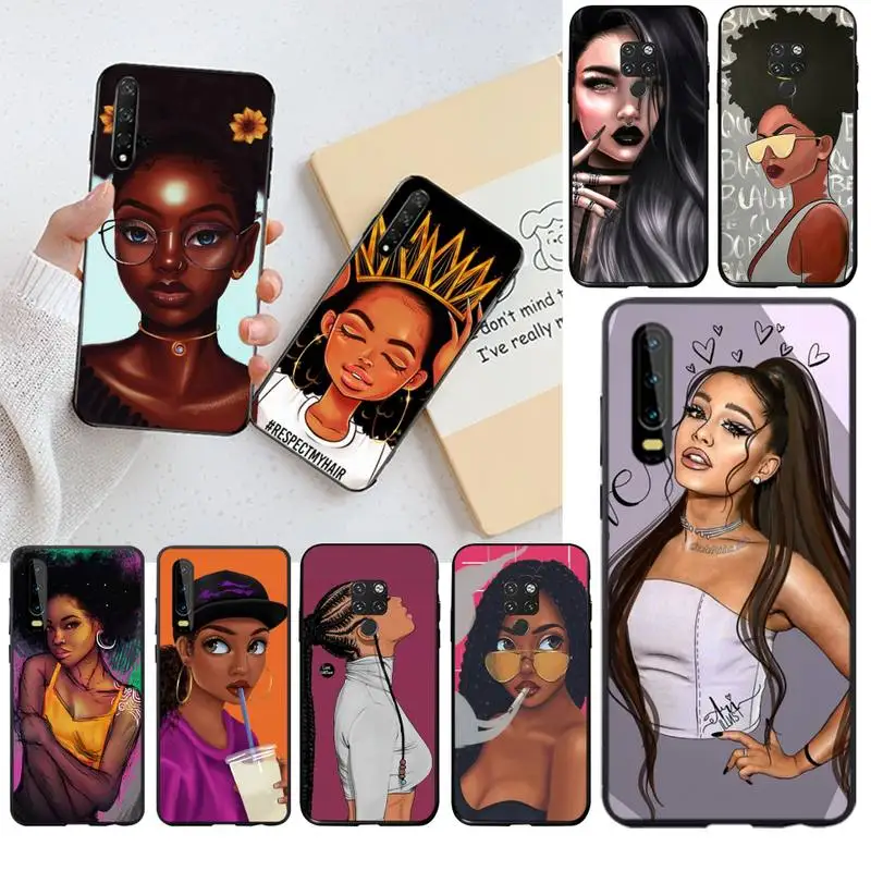New Personalized MELANIN POPPIN Black Girl Black Phone Case Cover for Huawei P40 P30 P20 lite Pro Mate 20 Pro P Smart 2019 prime
New Personalized MELANIN POPPIN Black Girl Black Phone Case Cover for Huawei P40 P30 P20 lite Pro Mate 20 Pro P Smart 2019 prime