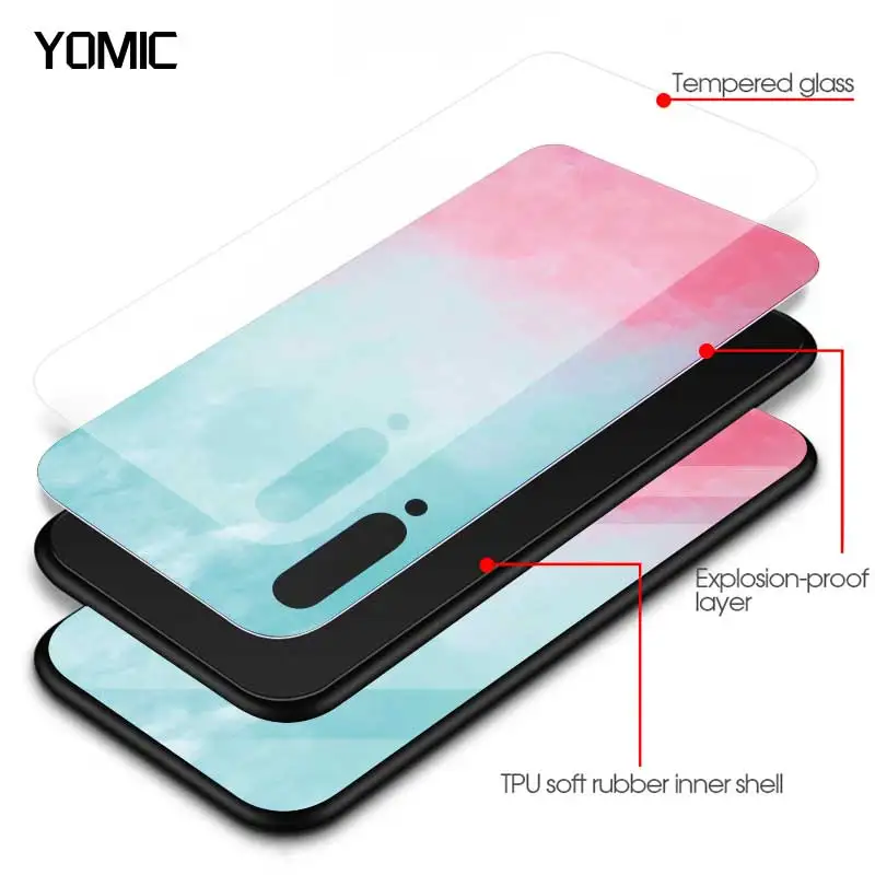 Ins Stained Gradient Glass Case for Xiaomi Redmi Note 9S 8 7 Mi 11 Poco X3 NFC 8T 10 Lite 9T 9 10T Pro CC9E 9C Phone Cover
Ins Stained Gradient Glass Case for Xiaomi Redmi Note 9S 8 7 Mi 11 Poco X3 NFC 8T 10 Lite 9T 9 10T Pro CC9E 9C Phone Cover