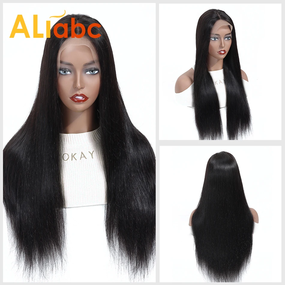 Aliabc бразильские 13*4 парики на шнурках 100% человеческие волосы для черных женщин remy