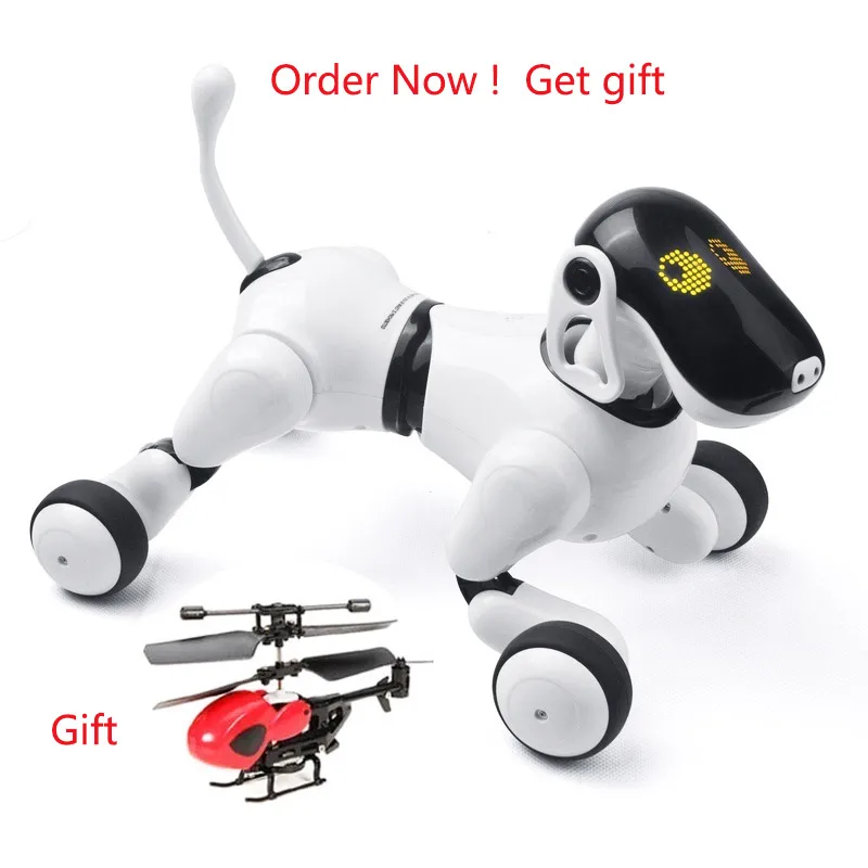 Remote Control Intelligent Talking Robot Dog 2.4G Wireless Smart Electronic Dog Electronic Pet Xmas Gifts for Children Toys
Remote Control Intelligent Talking Robot Dog 2.4G Wireless Smart Electronic Dog Electronic Pet Xmas Gifts for Children Toys