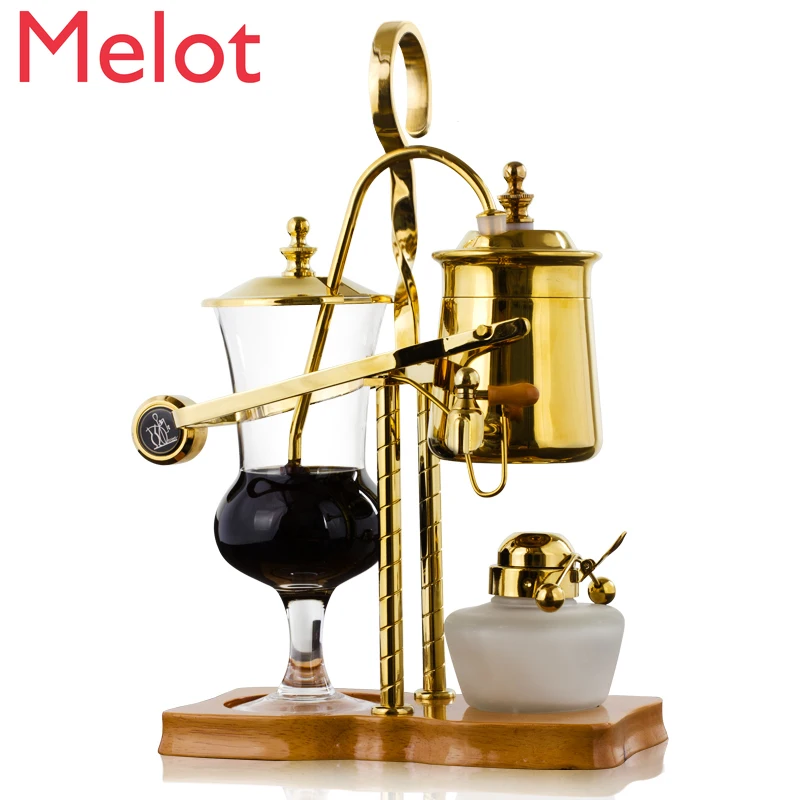 High-End Luxury Glass Siphon Siphon Drip Coffee Pot 4 Cups Belgian Luxury Royal Family Balance Polished Rose Gold Coffee Grinder
High-End Luxury Glass Siphon Siphon Drip Coffee Pot 4 Cups Belgian Luxury Royal Family Balance Polished Rose Gold Coffee Grinder